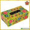 Tissue Boxes – Handpainted Wooden Yellow