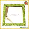 Antique Mirror (Square Shaped) – Genuine Olive Green 24″x24″