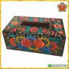 Tissue Boxes – Handpainted Wooden Black