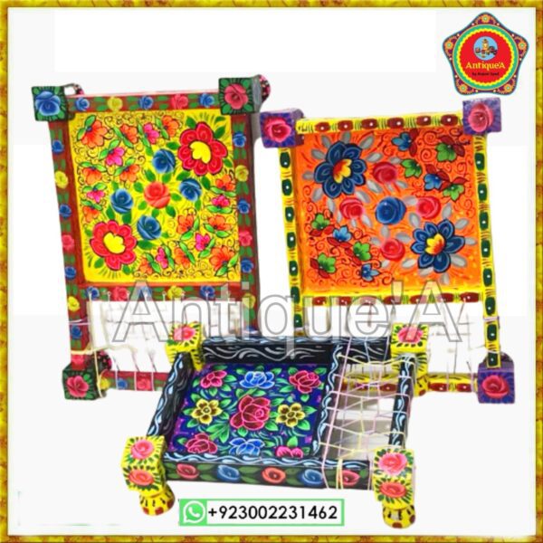 Handpainted Chaarpaey – Wooden