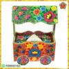 Handpainted Sauce Cart + Tissue Box