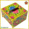 Tissue Boxes – Handpainted Wooden (Square) Design 01