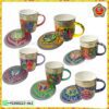 Mug – Handpainted Ceramic – (Golden Border)