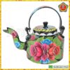 Kettle – Handpainted Metal – Design 04 (Floral)