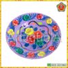 Ceramic Curry Plate – Handpainted (Floral Design)