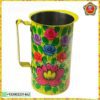 Jug – Steel Handpainted Floral Design-01