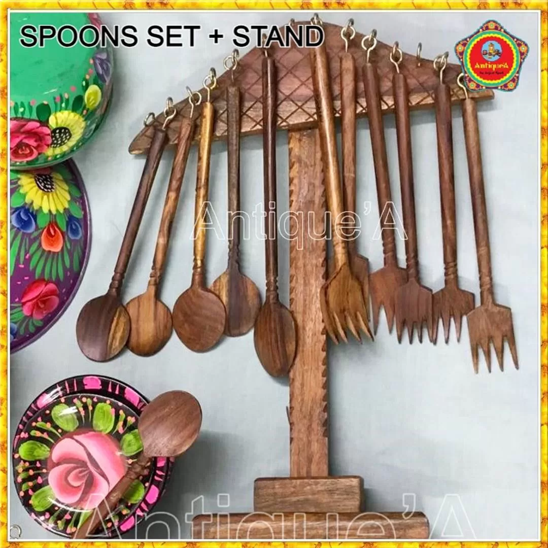 Spoon Set – Handpainted Wooden (04)